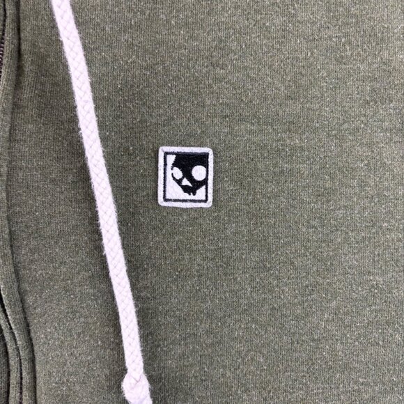 Skullcandy Mens XL Green Full-Zip Hoodie With Drawstring Hood & Pockets - Picture 4 of 9